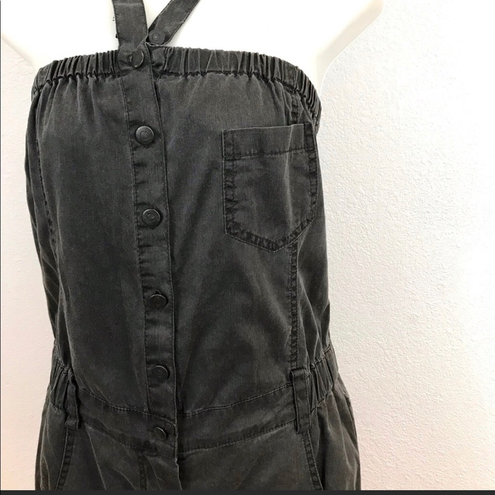 NWT Nevermind Charcoal Utility Romper!